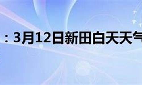 新田天气预报_新田天气预报一周 7天