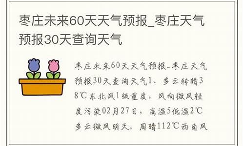 枣庄天气60天查询_枣庄天气60天查询预报