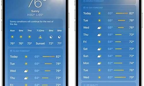 怎么苹果手机天气预报会显示80度_苹果手机天气预报显示80度